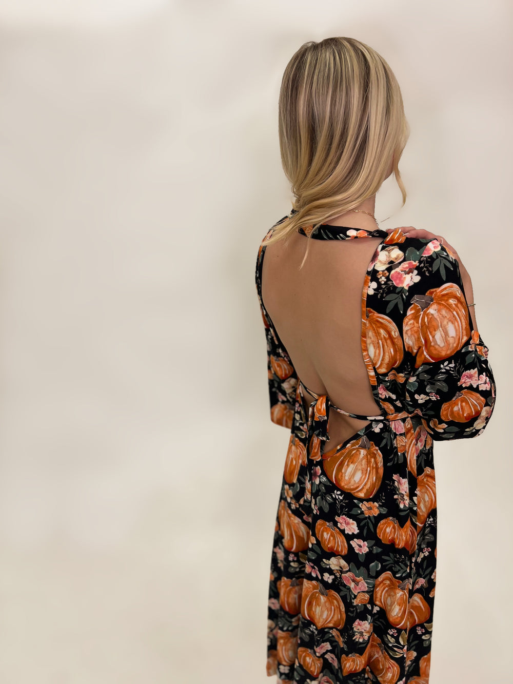 Lila Labor & Postpartum Gown in Harvest Floral