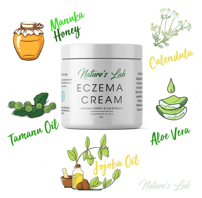 Nature's Lab Eczema Cream- Manuka Honey & Calendula 8oz