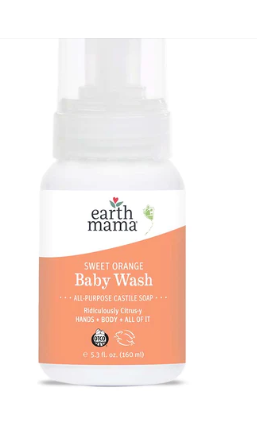 Earth Mama Sweet Orange Baby Wash