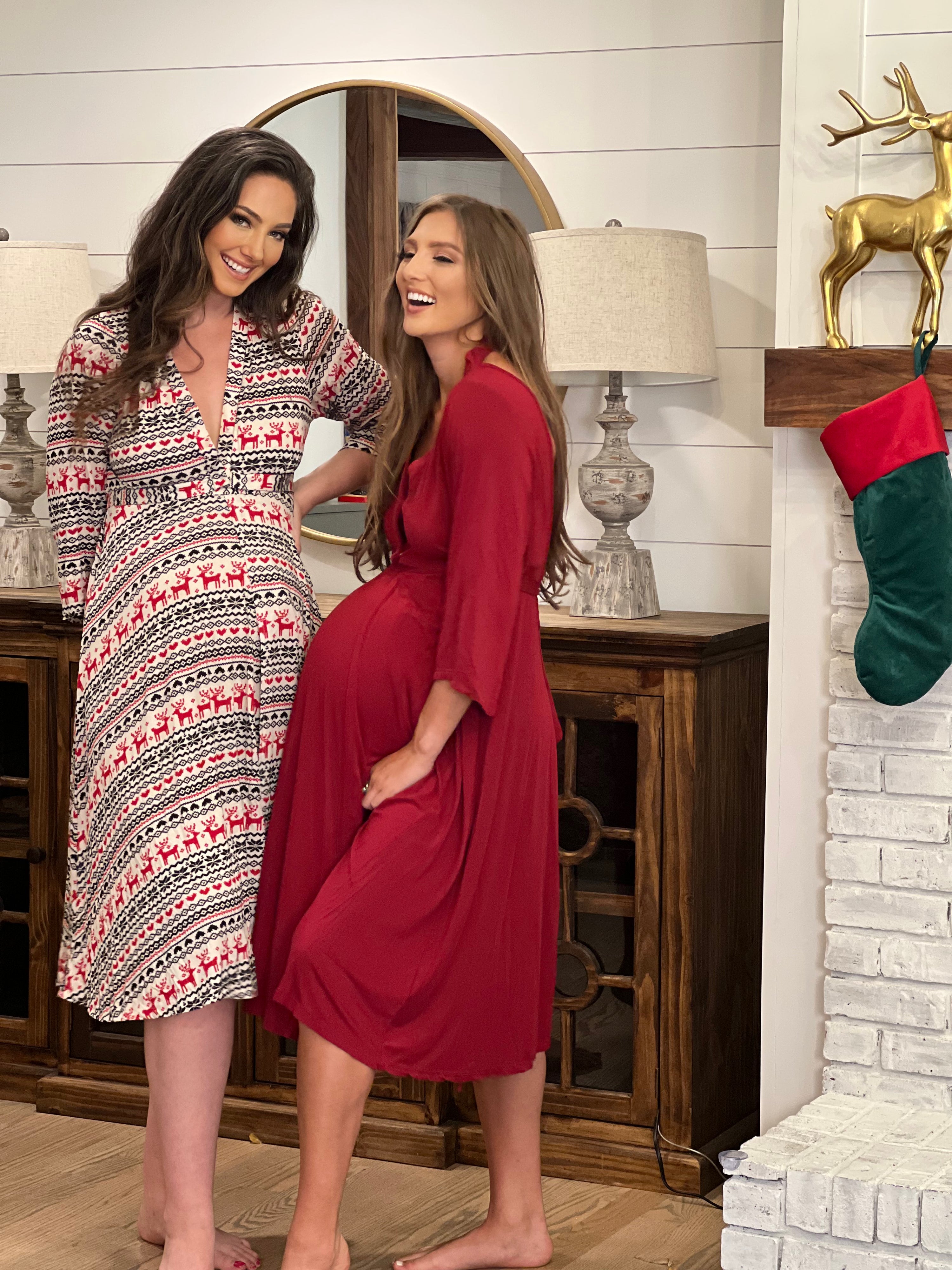 Lila Labor & Postpartum Gown *Holiday Edition*