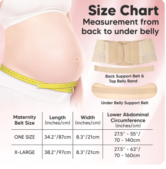 KeaBabies Nurture 2-in -1 Maternity Band  (Classic Ivory, One size)